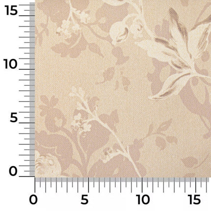 a ruler with a flower pattern on it