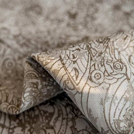 a close up of a fabric with a design on it