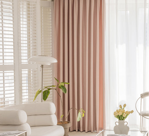 Elegant Powder Pink Curtain
