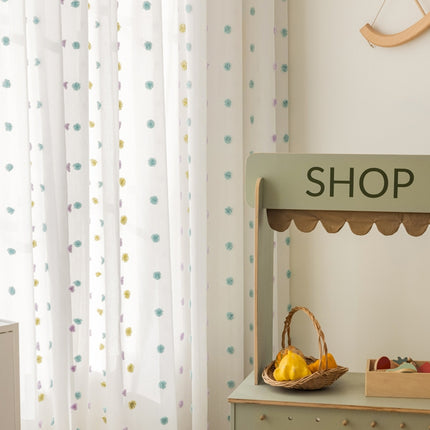 a shelf with a basket of fruit on top of it