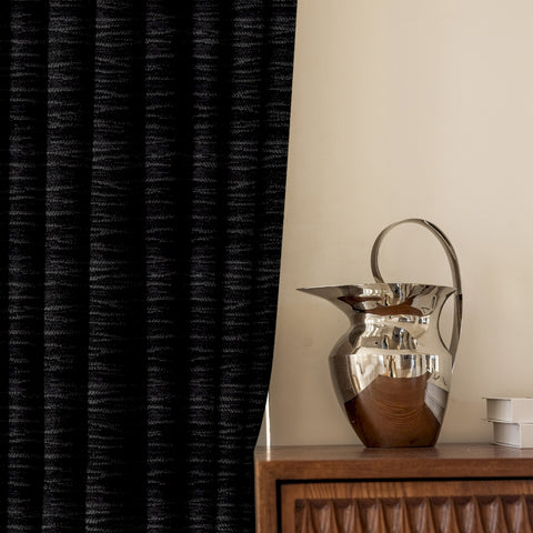 Vintage style textured blackout curtain for living room
