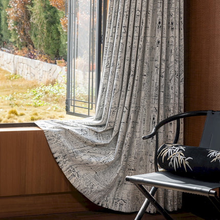 a chair sitting in front of a window