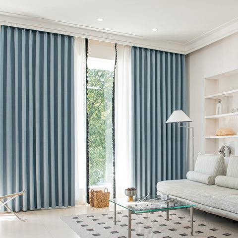 Soft chenille sound insulating curtain
