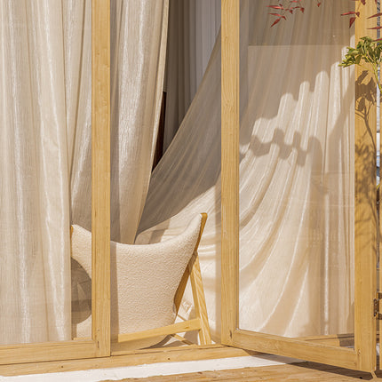 Voilage Beige Romantique