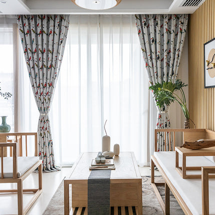Rideau Motifs Perroquet