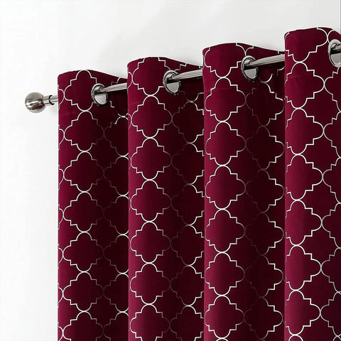 Red Curtain Modern Patterns