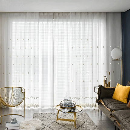 Voilage Blanc Moderne Salon