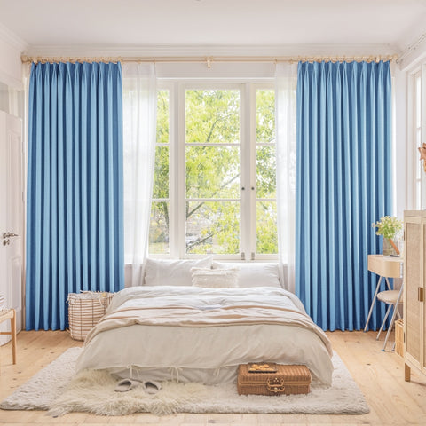 Cozy cashmere blackout curtain for living room