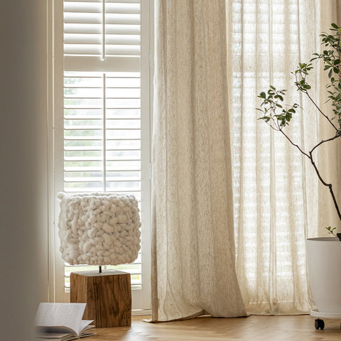 Linen Sheer Living Room Sifting