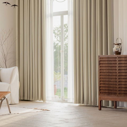 Luxury cotton blackout curtain