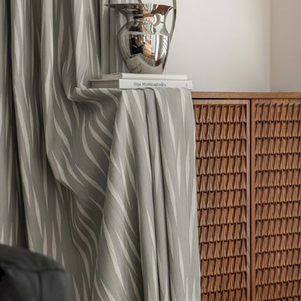 a table with a lamp on top of it