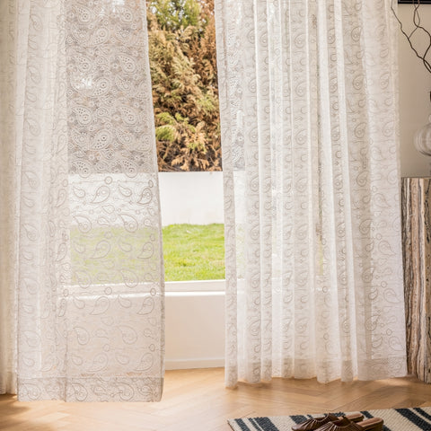 Lace Sheer Vintage Living Room