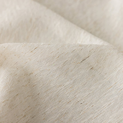 a close up view of a white fabric