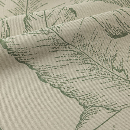 a close up of a fabric with a leaf pattern