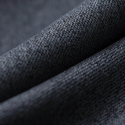 a close up view of a black fabric