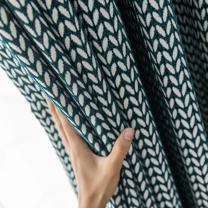 Rideau Moderne Vert Motifs