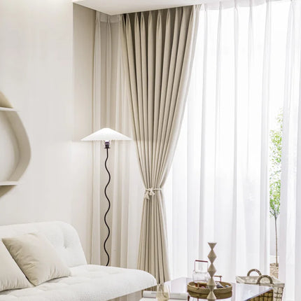 Rideau Beige Occultant Moderne