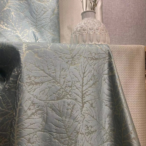 Nordic Silver Blue Curtain