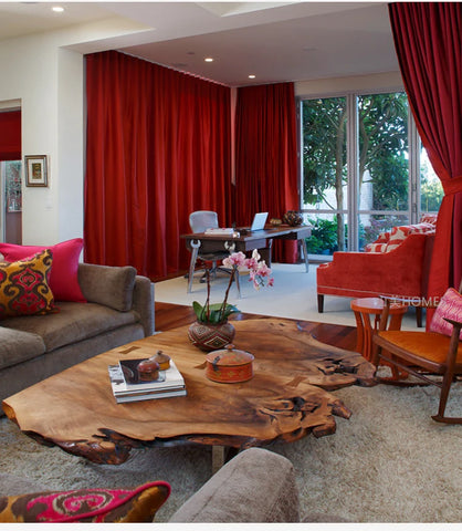 Wine Red Curtain
