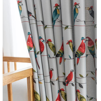 Rideau Motifs Perroquet