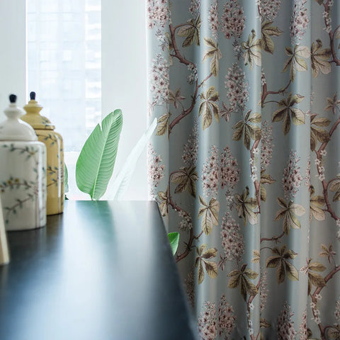 Vintage Nature Bedroom Curtain