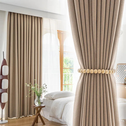 Rideau Beige Style Lin Chambre