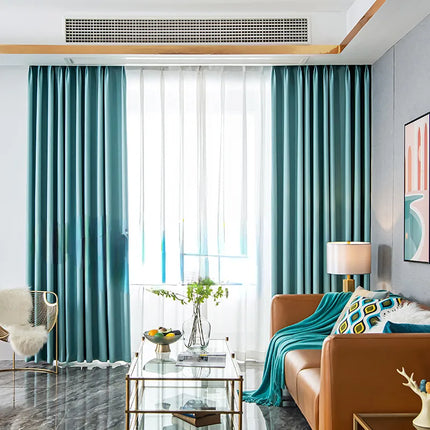Rideau Bleu Turquoise