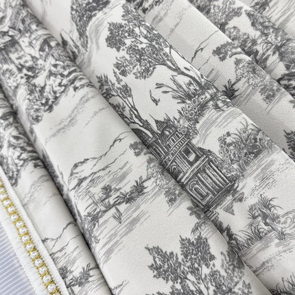 Rideau Blanc Vintage Motifs
