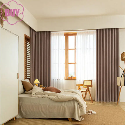 Rideau Marron Lin