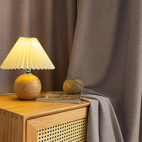 Brown Linen Curtain