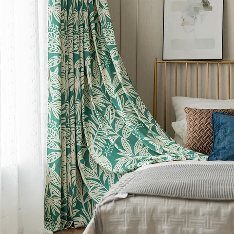 Modern Jungle Green Curtain