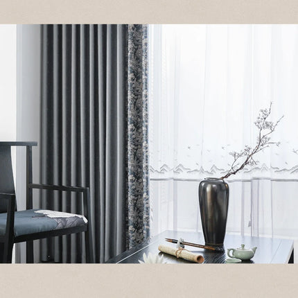 Rideau Argenté Salon Moderne