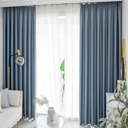 Rideau Bleu Elegant Moderne