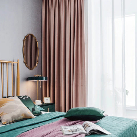 Salmon Pink Curtain