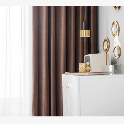 Rideau Marron Velours