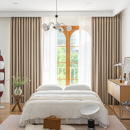 Rideau Beige Style Lin Chambre