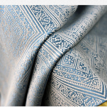 Rideau Bleu Luxe Motifs