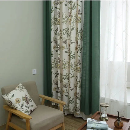 Floral Elegance Tropical Curtains