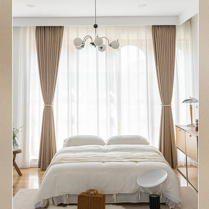 Rideau Beige Style Lin Chambre
