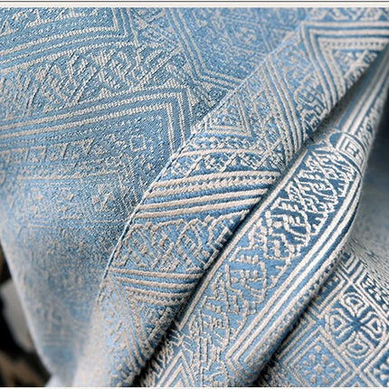 Rideau Bleu Luxe Motifs