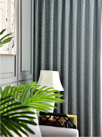 Luxury Blue Curtain Patterns