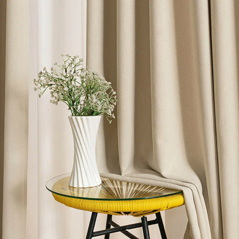 Beige Curtain Trend Living Room