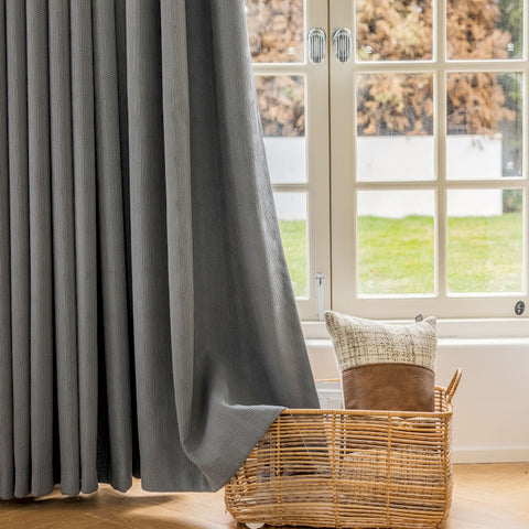 Modern curves chenille jacquard curtain