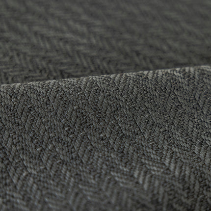 a close up of a black and white blanket