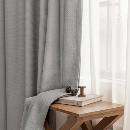 a wooden table with a book on top of it