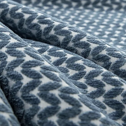 Rideau Bleu Motif