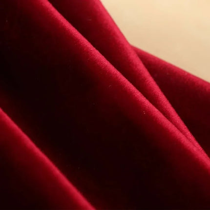 Elegant Deco Red Curtain