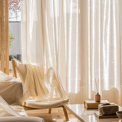 Voilage Beige Romantique