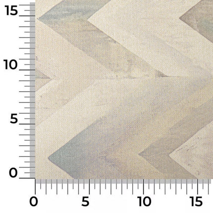 a ruler with a picture of a chevron pattern on it