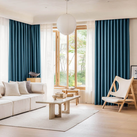 Silky effect satin blackout curtain